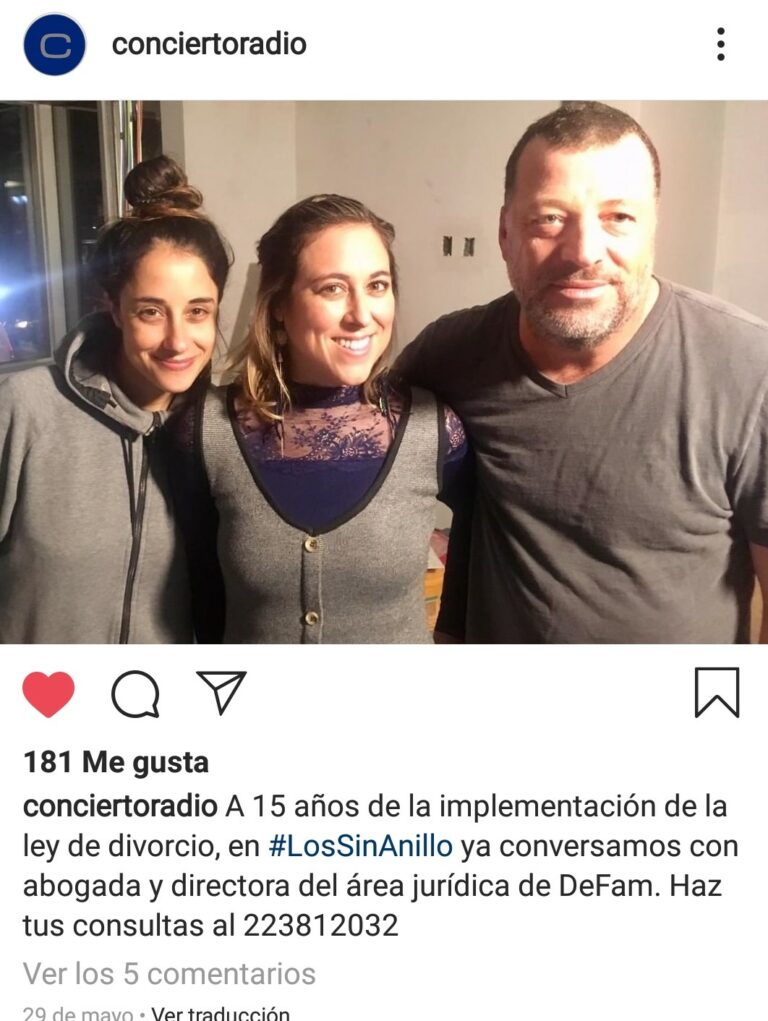 Participación en “La Comunidad Sin Anillo” de Radio Concierto